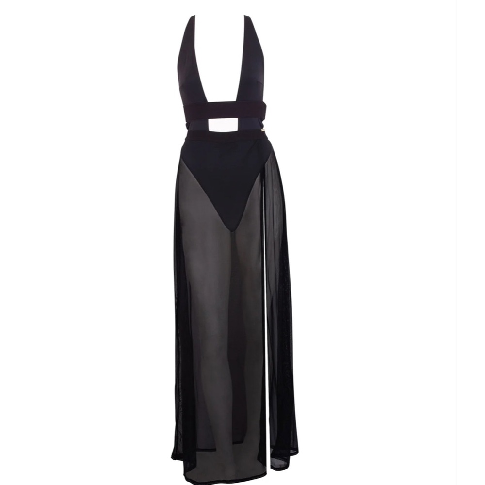 NWT BLUEBELLA
Topaz Long Chemise Black Size L